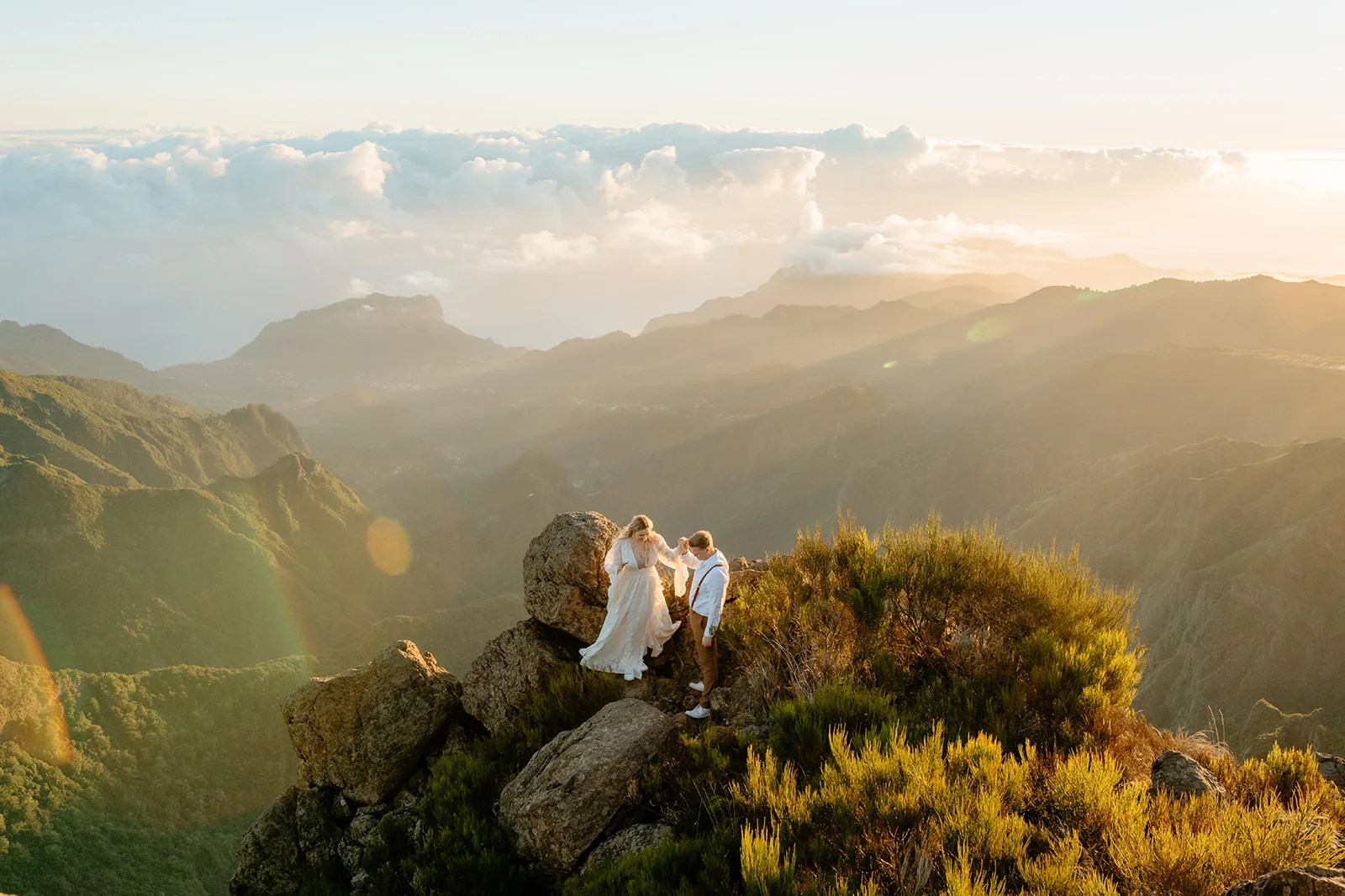 Wedding couple portrait
