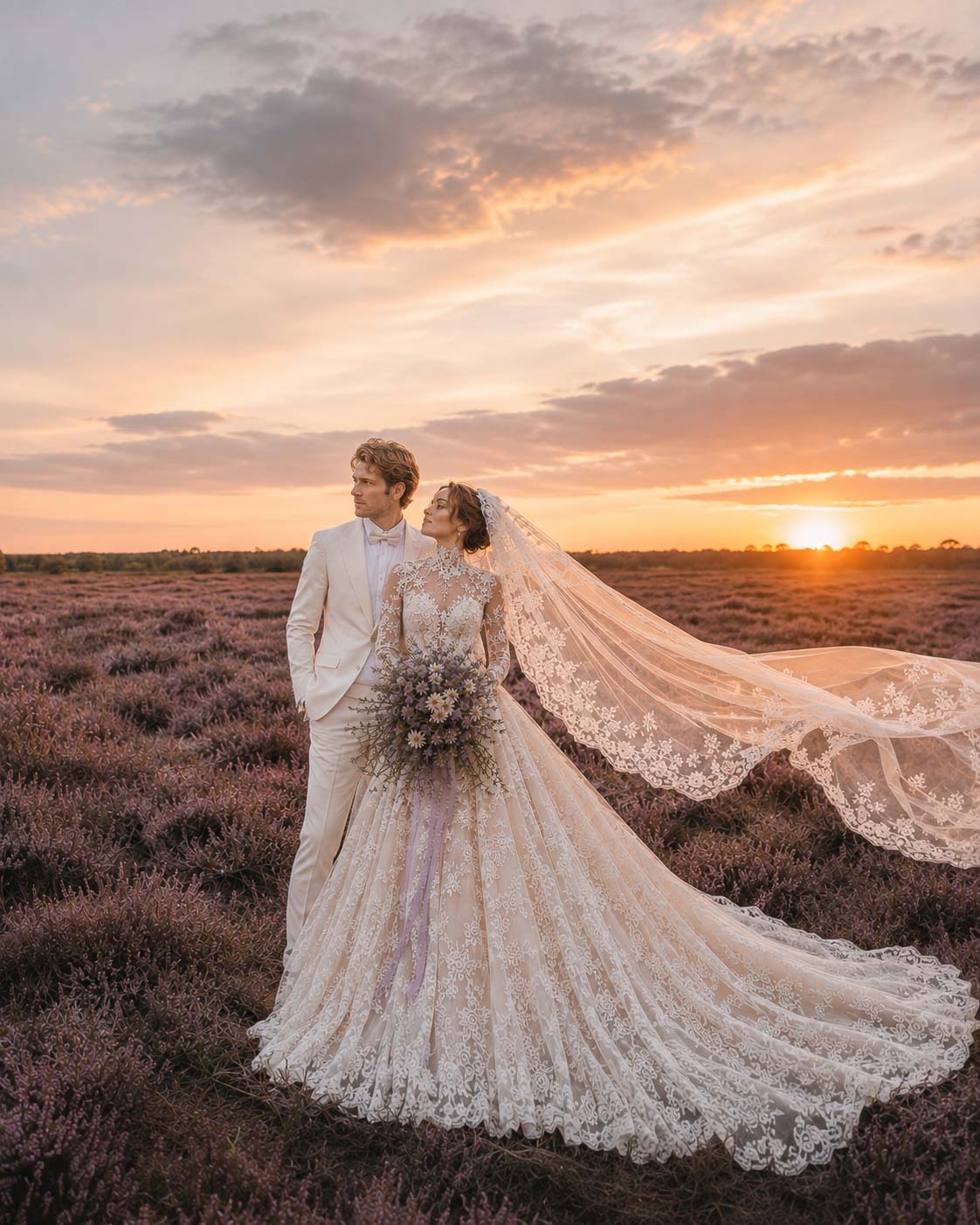 Conceptbeeld van de Trousseau workshopsetting op de heide