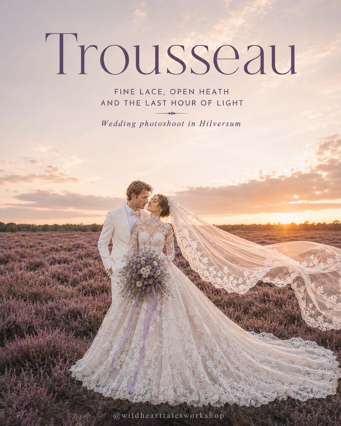 Trousseau editorial trouwfotografie workshop op de Hilversumse heide