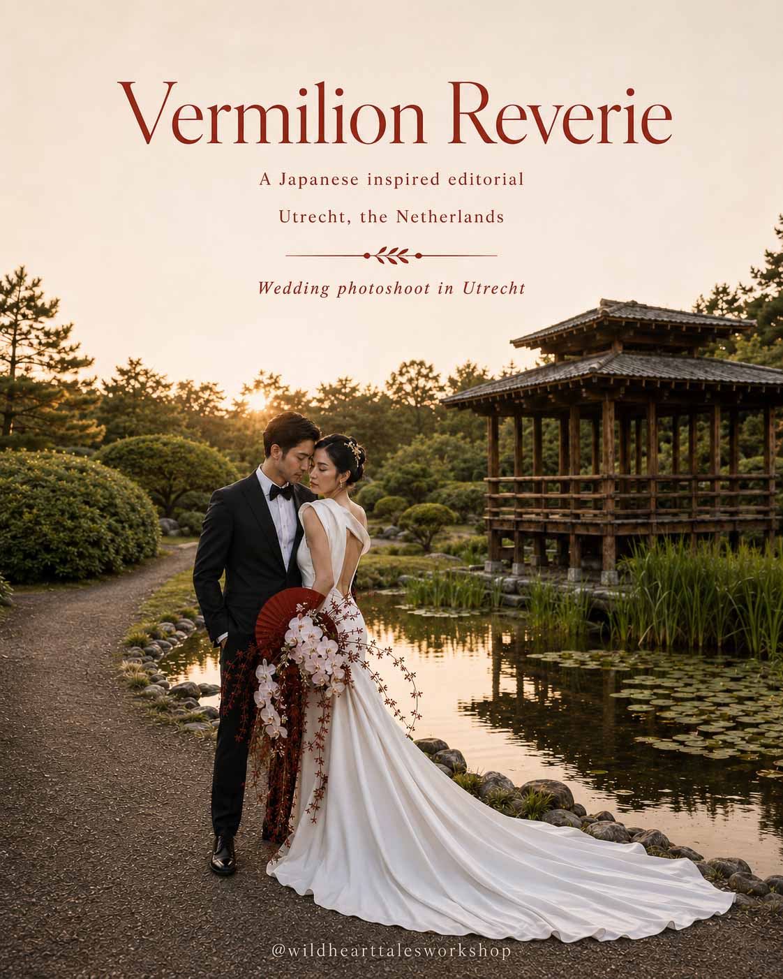 Vermilion Reverie Japans geinspireerde editorial workshop concept